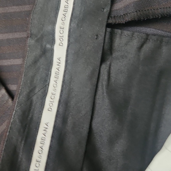 Dolce & Gabbana men pinstripe 2ps pant suit 100% wool - Picture 10 of 10